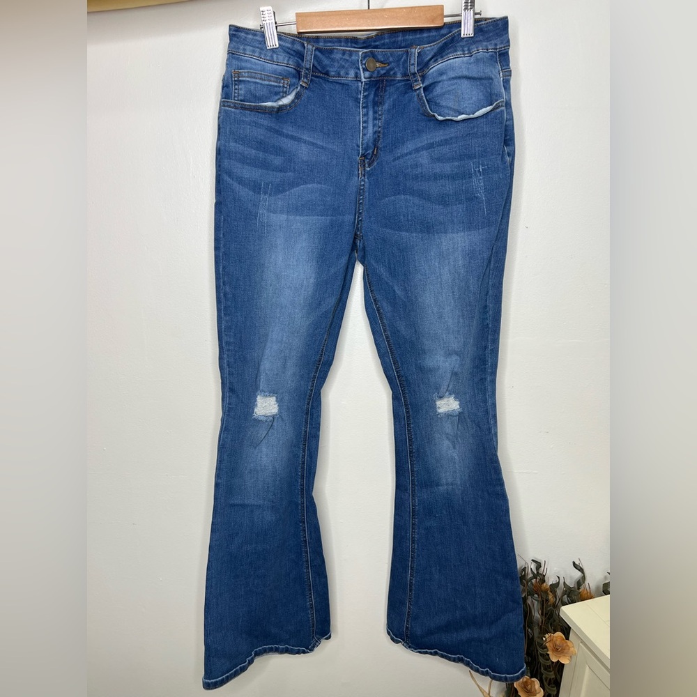 Distressed Denim Jeans